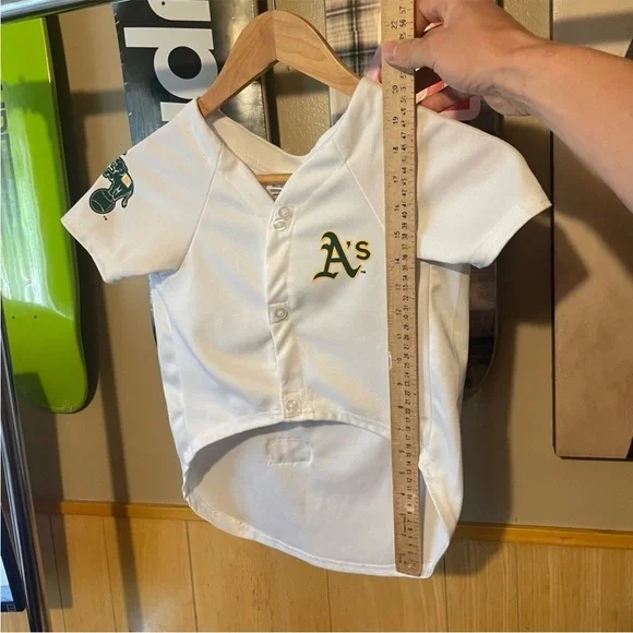 Oakland Athletics Dog Jersey, #1, Fits M/L- EUC - Picture 6 of 6